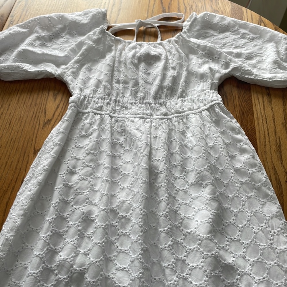 Small white eyelet dress